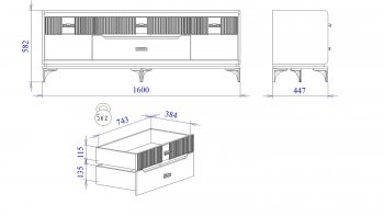 Тумба ТВ Сиде, Белый (СБК) в Ревде - revda.mebel-e96.ru