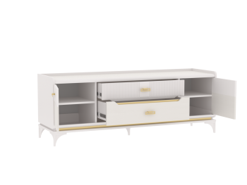 Тумба ТВ Сиде, Белый (СБК) в Ревде - revda.mebel-e96.ru