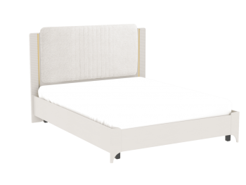 Кровать двуспальная Сиде Белый (СБК) в Ревде - revda.mebel-e96.ru