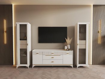Стенка Сиде Белая (СБК) в Ревде - revda.mebel-e96.ru