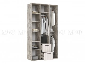 Шкаф 1200 мм Сильвия, дуб юкон/белый (Миф) в Ревде - revda.mebel-e96.ru