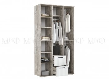 Шкаф 1200 мм Сильвия, дуб юкон/кашемир (Миф) в Ревде - revda.mebel-e96.ru