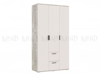 Шкаф 1200 мм Сильвия, дуб юкон/кашемир (Миф) в Ревде - revda.mebel-e96.ru