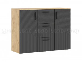 Комод Сильвия, крафт/графит (Миф) в Ревде - revda.mebel-e96.ru