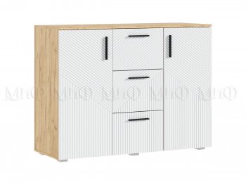 Комод Сильвия, крафт/белый (Миф) в Ревде - revda.mebel-e96.ru