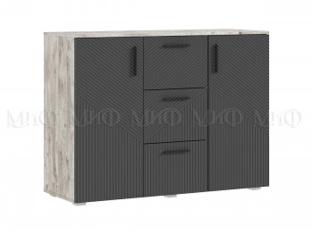 Комод Сильвия, дуб юкон/графит (Миф) в Ревде - revda.mebel-e96.ru