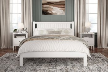 Кровать из массива Сканди белый античный (БМ) в Ревде - revda.mebel-e96.ru