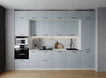Кухонный гарнитур Смоки 3400 мм МДФ (Санвут) в Ревде - revda.mebel-e96.ru