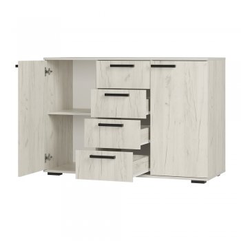 Комод Стандарт №2 NEW крафт белый  (БТС) в Ревде - revda.mebel-e96.ru