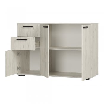 Комод Стандарт 3 NEW крафт белый (БТС) в Ревде - revda.mebel-e96.ru