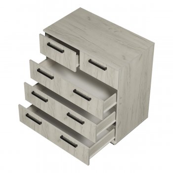 Комод Стандарт №5 NEW крафт белый (БТС) в Ревде - revda.mebel-e96.ru