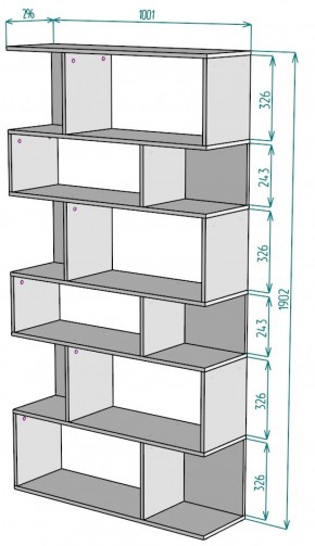 Стеллаж S10 (ДМ) в Ревде - revda.mebel-e96.ru