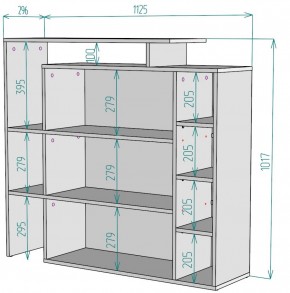 Стеллаж S36 (Белый) в Ревде - revda.mebel-e96.ru