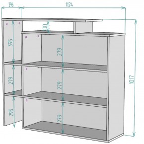 Стеллаж S37 (Белый) в Ревде - revda.mebel-e96.ru