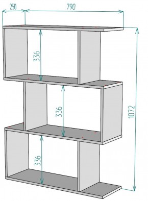 Стеллаж S53 (ДМ) в Ревде - revda.mebel-e96.ru