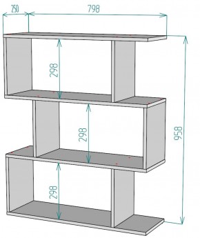 Стеллаж S55 (ДМ) в Ревде - revda.mebel-e96.ru