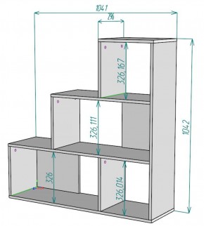 Стеллаж S64 (Белый) в Ревде - revda.mebel-e96.ru