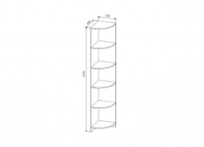 Стеллаж угловой  Сканди, СДУ370.1 (ДСВ) в Ревде - revda.mebel-e96.ru