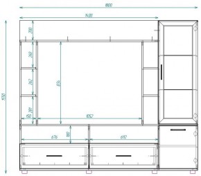 Стенка ТВА Сатурн в Ревде - revda.mebel-e96.ru