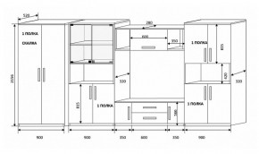 Стенка Вега 4 в Ревде - revda.mebel-e96.ru