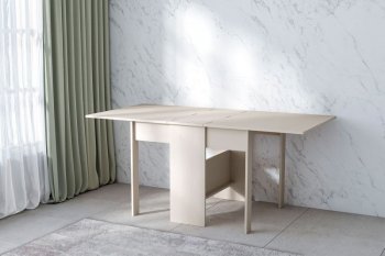 Стол-книжка ЛДСП Бодега белая (Диал) в Ревде - revda.mebel-e96.ru