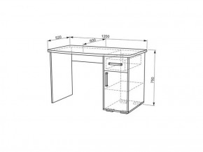 Стол компьютерный Лайт 1 (1200) в Ревде - revda.mebel-e96.ru