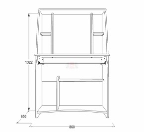 Стол компьютерный СК 3 в Ревде - revda.mebel-e96.ru