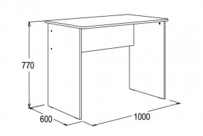 Стол письменный 1 Омега 16 (БЕЗ ТУМБЫ) в Ревде - revda.mebel-e96.ru