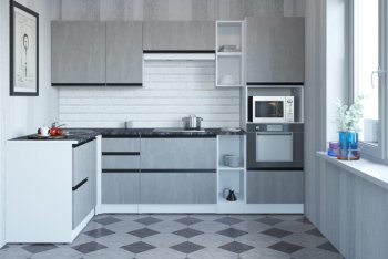 Кухонный гарнитур Сюита мега прайм 1500*2700 мм (Герда) в Ревде - revda.mebel-e96.ru