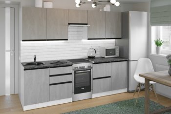 Кухонный гарнитур Сюита мега 2500 мм (Герда) в Ревде - revda.mebel-e96.ru