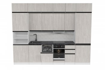 Кухонный гарнитур Сюита люкс 3000 мм (Герда) в Ревде - revda.mebel-e96.ru