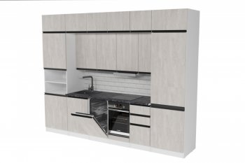 Кухонный гарнитур Сюита люкс 3000 мм (Герда) в Ревде - revda.mebel-e96.ru