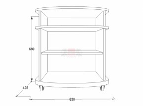 Тумба для теле-радио аппаратуры Фант 1 в Ревде - revda.mebel-e96.ru