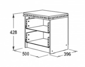 Тумба с 2-мя ящиками Ольга-13 в Ревде - revda.mebel-e96.ru