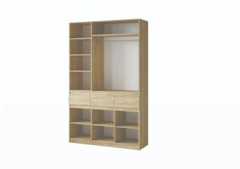 Шкаф 1500 мм Турин крафт/графит (ВВР) в Ревде - revda.mebel-e96.ru