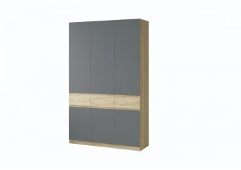 Шкаф 1500 мм Турин крафт/графит (ВВР) в Ревде - revda.mebel-e96.ru