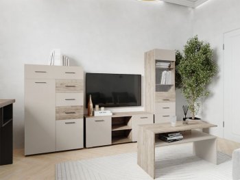 Комод Турин ЛДСП крафт серый/кашемир (ВВР) в Ревде - revda.mebel-e96.ru