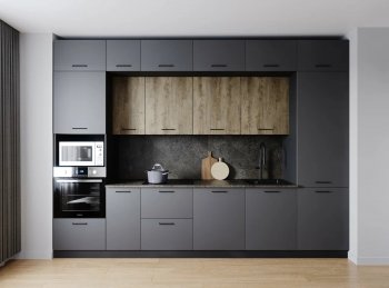 Кухонный гарнитур Умбра 3400 мм МДФ (Санвут) в Ревде - revda.mebel-e96.ru