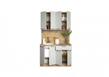 КУхонный гарнитур Валерия 1200 мм вотан/серый (Сурская) в Ревде - revda.mebel-e96.ru