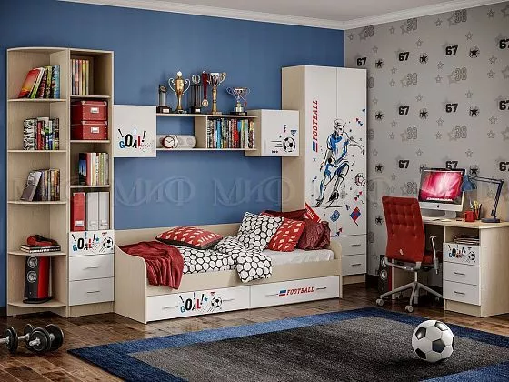 Набор детской мебели Вега NEW Boy (Миф) в Ревде - revda.mebel-e96.ru