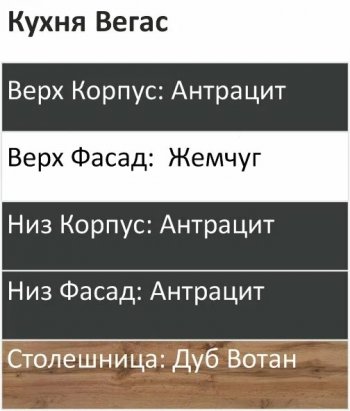 Кухонный гарнитур Вегас 3400 мм (Санвут) в Ревде - revda.mebel-e96.ru