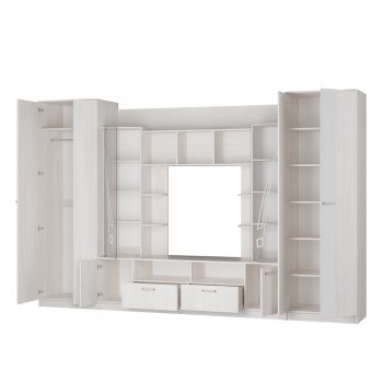 Стенка Венеция ясень белый (БТС) в Ревде - revda.mebel-e96.ru