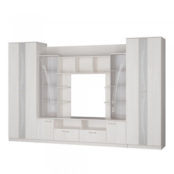 Стенка Венеция ясень белый (БТС) в Ревде - revda.mebel-e96.ru