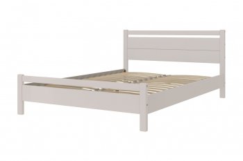 Кровать из массива Вероника-1 Льняной (БМ) в Ревде - revda.mebel-e96.ru