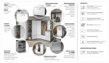 Прихожая Виола Ателье светлое (Имп) в Ревде - revda.mebel-e96.ru