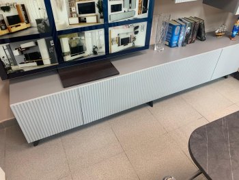 Стенка Сканди МДФ НМ-001 грин грей софт (Стиль) в Ревде - revda.mebel-e96.ru