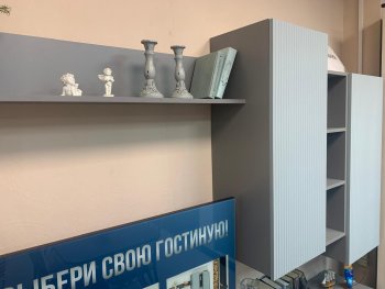 Стенка Сканди МДФ НМ-001 грин грей софт (Стиль) в Ревде - revda.mebel-e96.ru