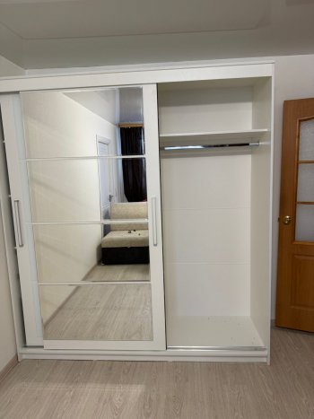 Шкаф-купе Крафт-6 белый ясень 2000 мм (БТС) в Ревде - revda.mebel-e96.ru