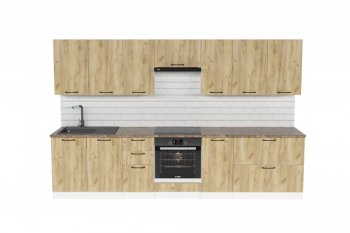 Кухонный гарнитур Янтарь 3000 мм (Герда) в Ревде - revda.mebel-e96.ru
