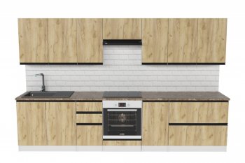 Кухонный гарнитур Янтарь экстра 3000 мм (Герда) в Ревде - revda.mebel-e96.ru